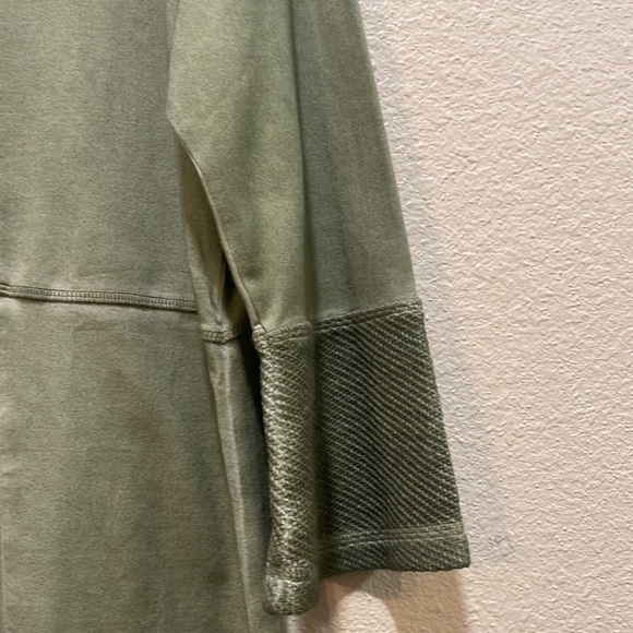 Soft Surroundings RIHANNON Green Beaded Embroidered Knit Tunic M - Picture 6 of 10